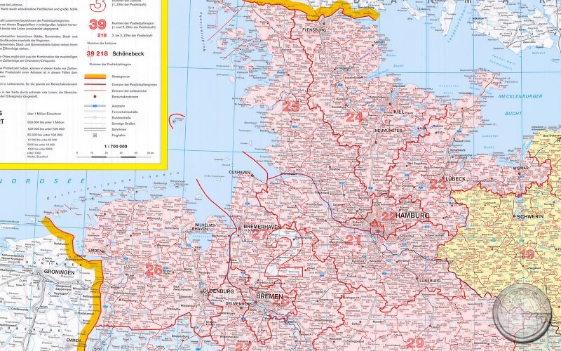 Kaart Noord Duitsland Denemarken Met Kaart Noord Duitsland Denemarken Duitsland Kaart